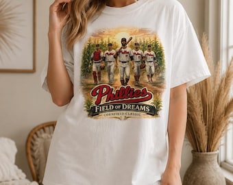 Phillies Field of Dreams Shirt, Phillies Cornfield Tee, Vintage Baseball Graphic T-Shirt, Philadelphia Baseball Fan Gift