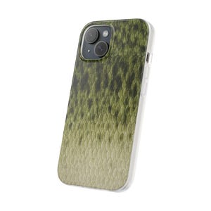 Largemouth Bass fishing phone case inspired by nature — tough, flexible cases for iPhone and Samsung models