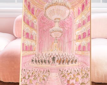Rosa Wandkunst, rosa Dekor, Preppy Druck, feminine Wandkunst, Girly Poster, Girly Room Decor, New York Poster, London Poster, Ästhetisches Poster