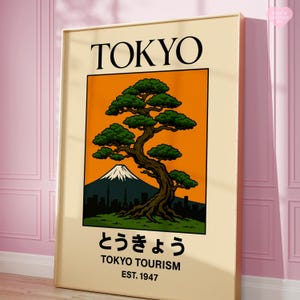 Tokyo Poster, Tokyo Art Print, Tokyo Wall Art, Japan Poster, Japan Print, Japan Wall Art, Japan Art Decor, Travel Art, Aesthetic Wall Art
