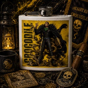 Anime krokodilkolv | 170 ml rostfritt stål karaktärskonst (fysisk produkt)