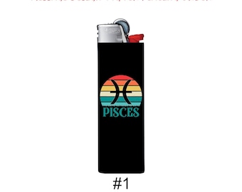 Pisces Zodiac Sign BIC Lighter