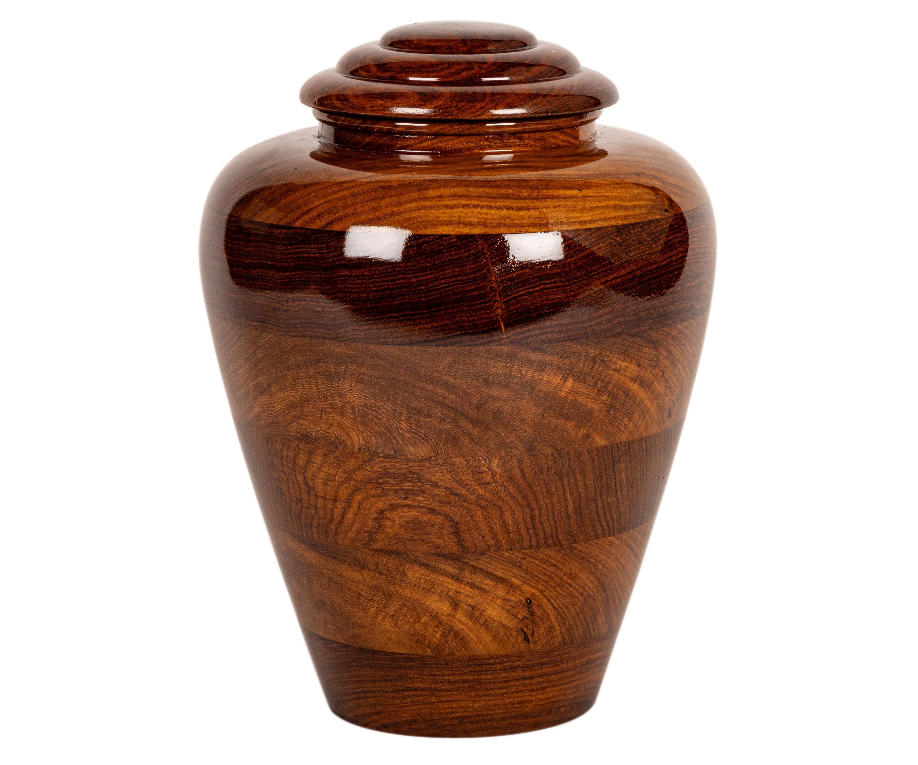 Merit Wooden Craft Hand-Crafted Adult Cremation Urn - Rosewood Hummingbird Design, 250 Cu/In Capacity - View #9