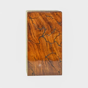 Handmade Fractal Burning Rosewood Cremation Urn - Adult/Pet Ashes