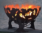 Forest Fire - Tree Fire Pit - Sculptural Fire Bowl - Custom Made