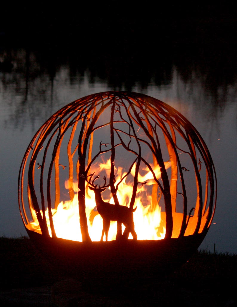 Winter Woods \u2013 Birch Tree Fire Pit