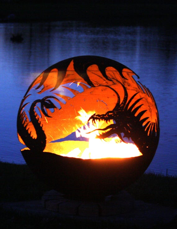 Pendragons Hearth Dragon Fire Pit Etsy image 0 - Pendragons Hearth Dragon Fire Pit Etsy