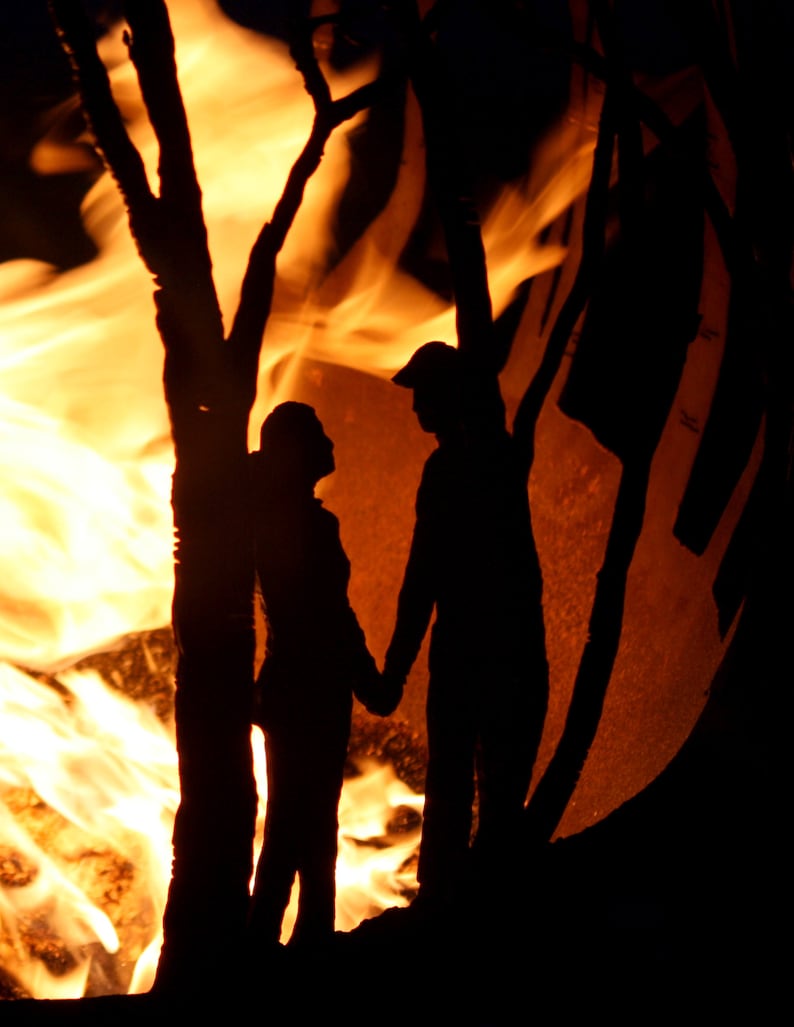 Winter Woods \u2013 Birch Tree Fire Pit