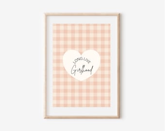 Lámina "Viva la niñez": Decoración de habitaciones infantiles, Arte infantil para niñas, Decoración de pared para sala de juegos, Arte infantil con frases, Arte infantil