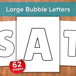 Bubble Letter Tracing Templates: Alphabet & Numbers - PDF Download