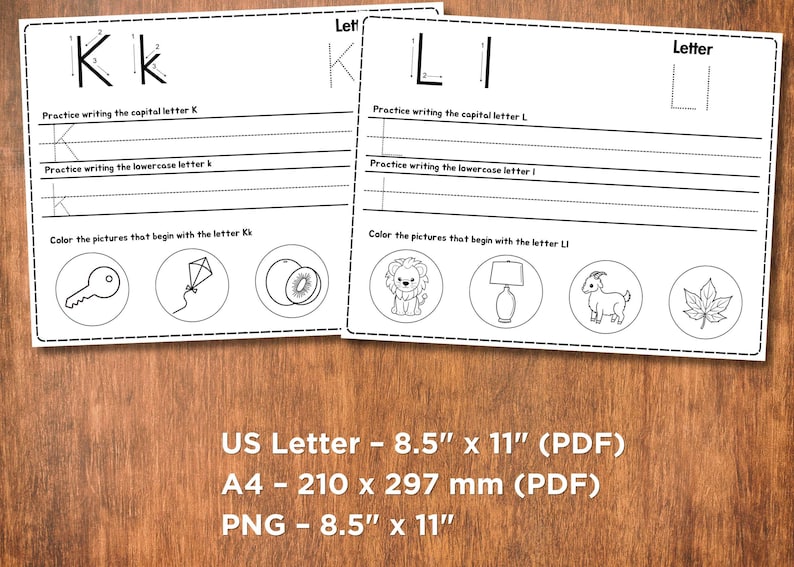 Alphabet Tracing & Coloring Worksheets – 26 Printable ABC Practice ...