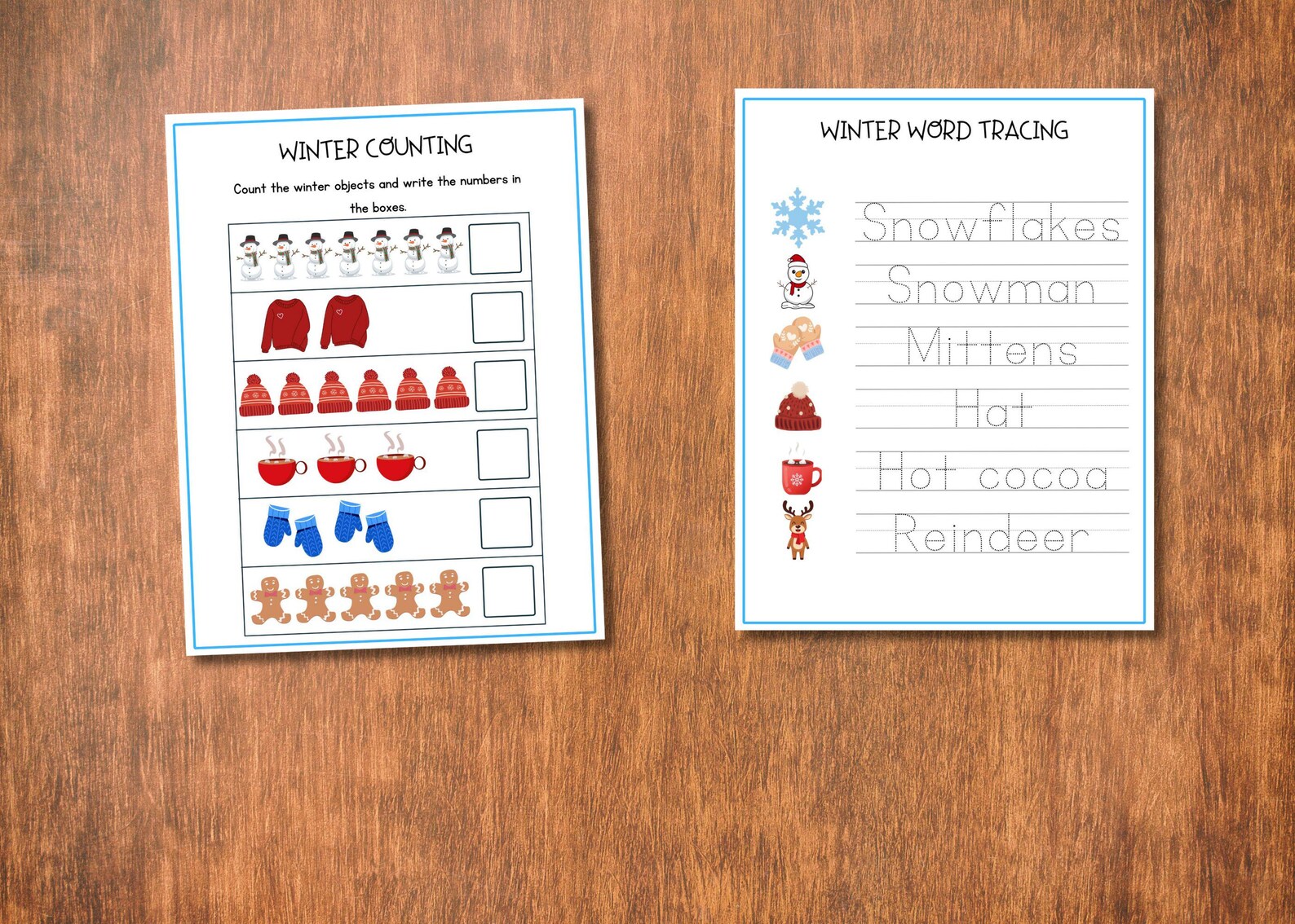Winter Preschool Activity Pack | Printable Worksheets for Kids ...