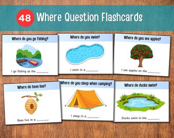 Flashcards de perguntas: Terapia da fala pré-escolar ESL para impressão (download em PDF)