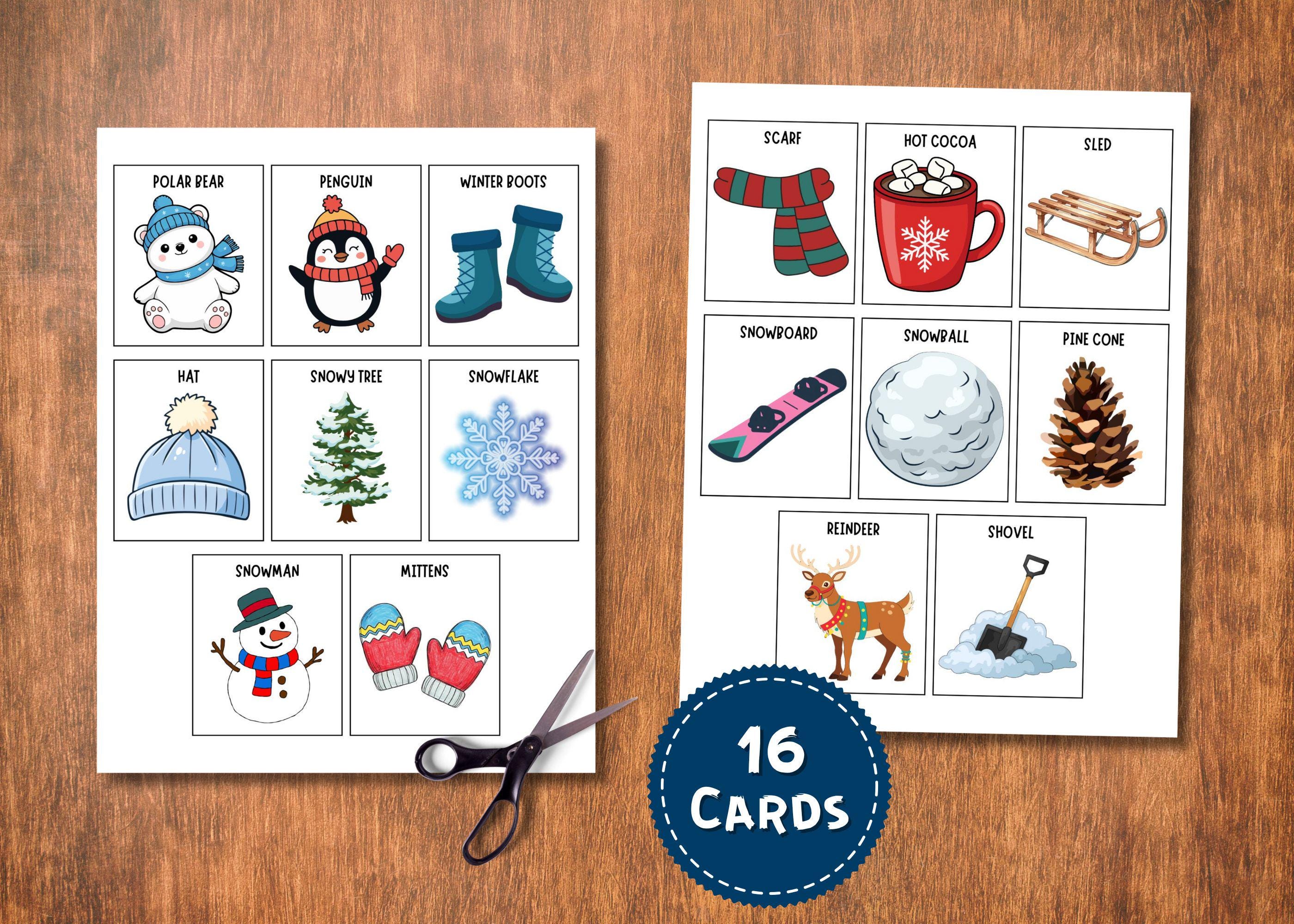 Winter Scavenger Hunt Game | Printable Winter Activity for Kids | I Spy ...