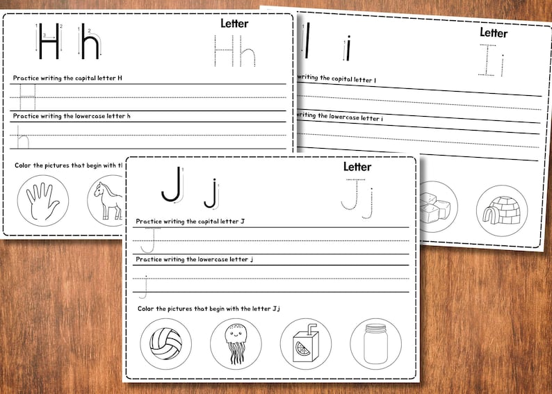Alphabet Tracing & Coloring Worksheets – 26 Printable ABC Practice ...