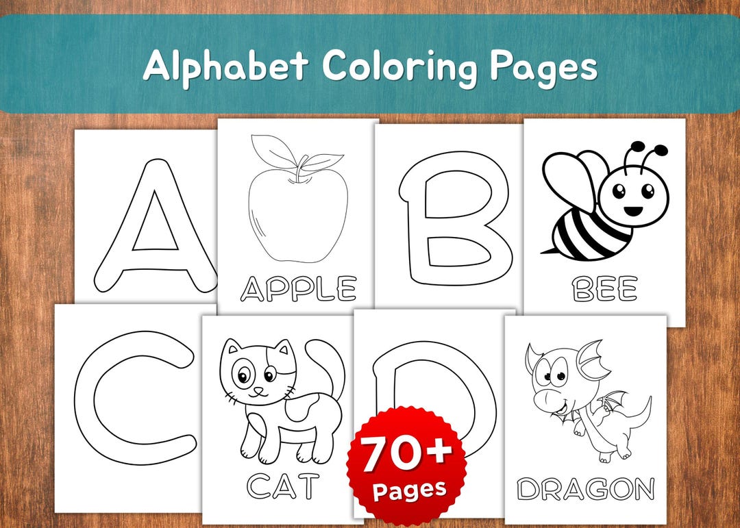 Printable Alphabet Coloring Pages – 70+ A–Z Worksheets for Early ...