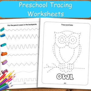 Preschool Tracing Worksheets: 90-Page Early Learning Activity Pack (PDF Download)
