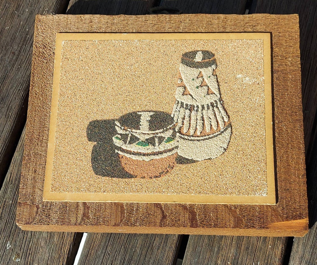 Native American Navajo Sand Art New Mexico Etsy Australia