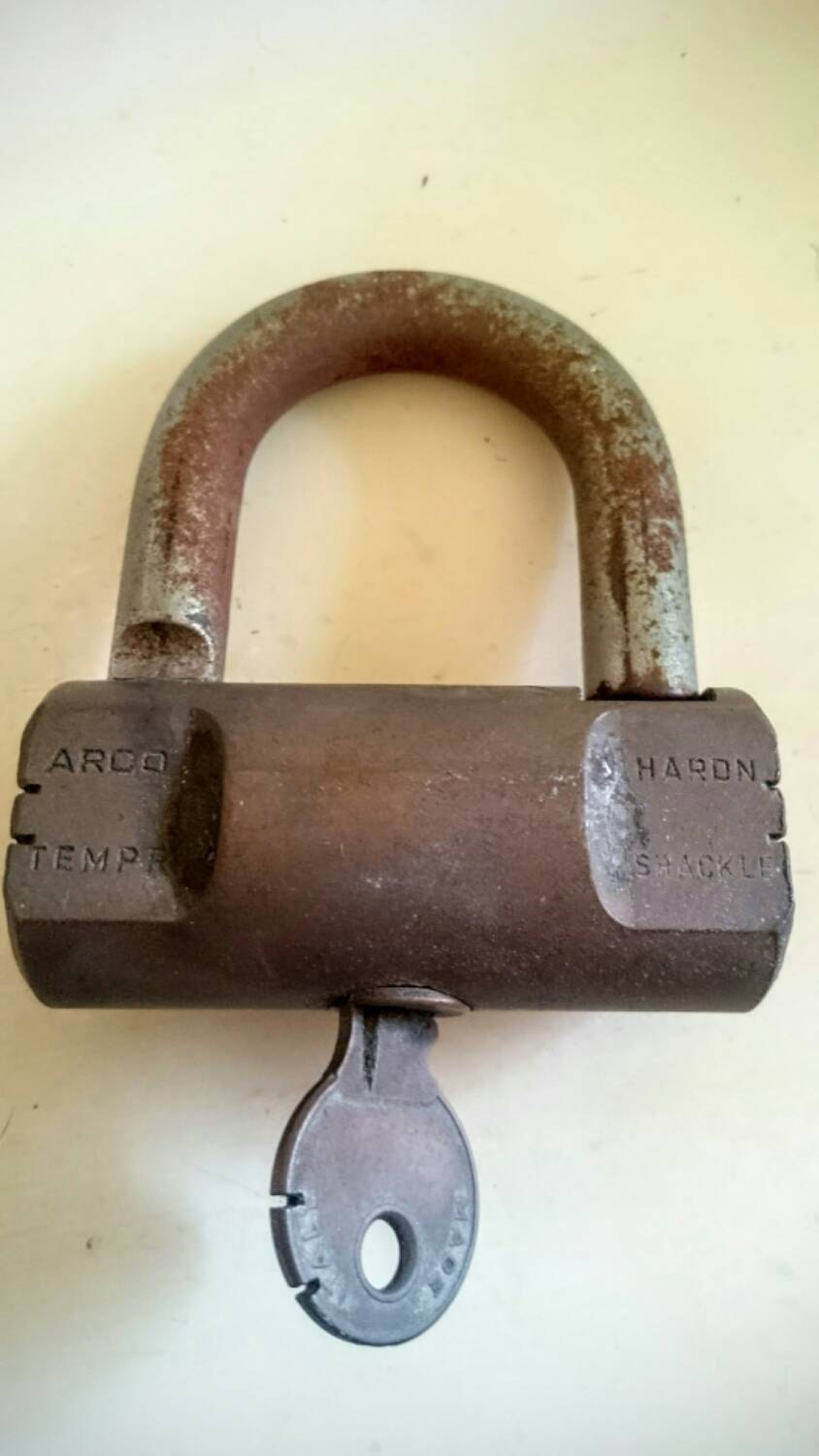 Vintage Italian Large Brass Padlock. Rustic Padlock. Antique Etsy