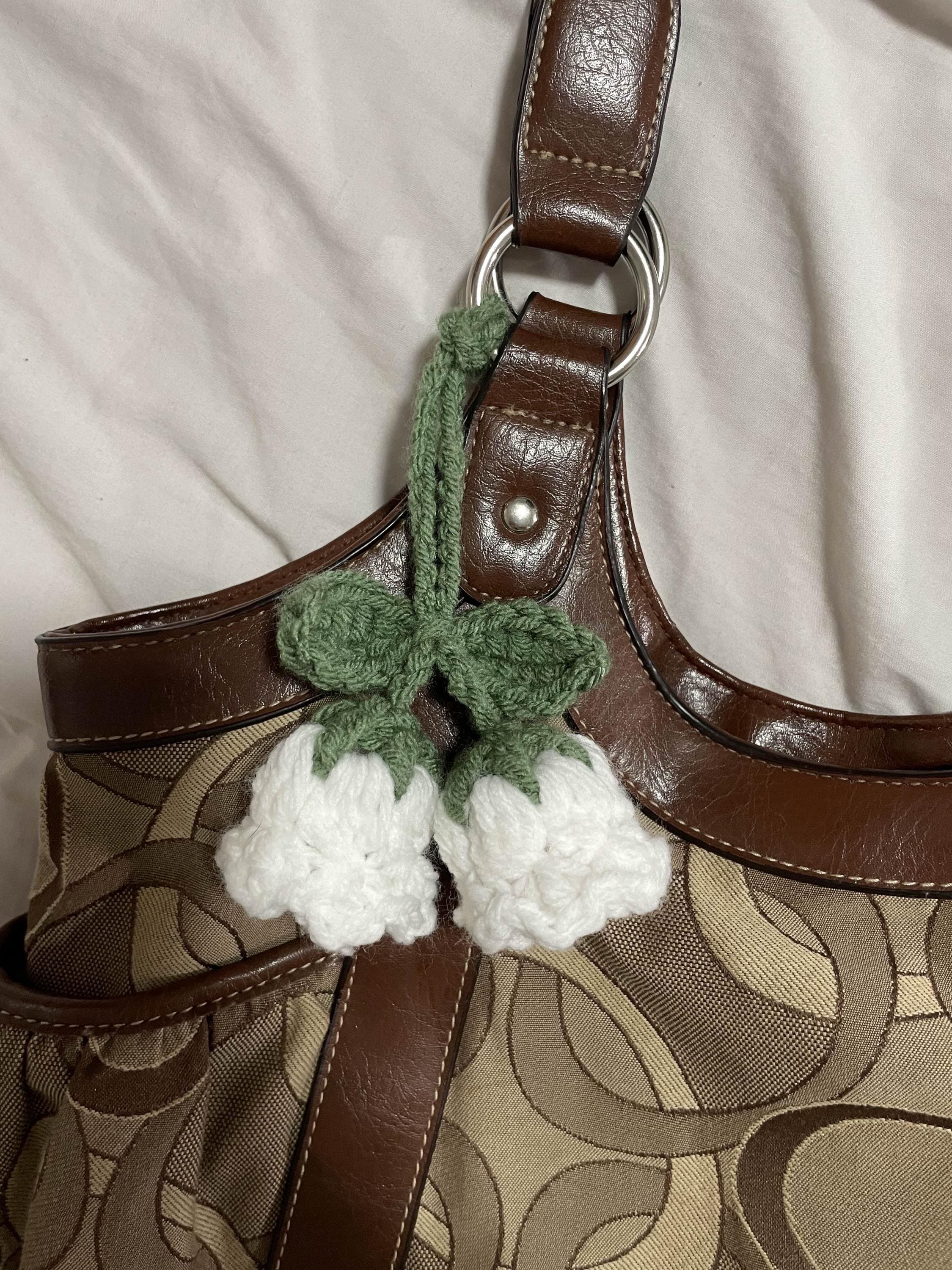 37 Lily of the Valley Crochet Patterns for Elegant Flowers, Gifts, and Home Decor 3 crochet lily of the valley flower keychain lily flower