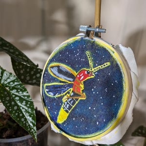 Glow in the Dark Firefly Painting