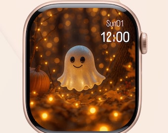 Ghost Apple Watch Face | Halloween Pumpkin Wallpaper (Digital Download)