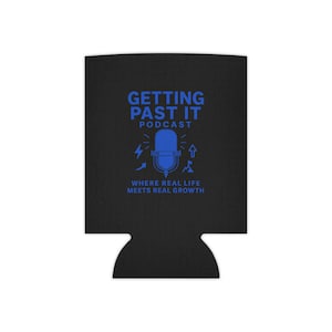Podcast Themed Can Cooler, Funny Drink Holder, Party Favor, Outdoor Accessory, Gift for Podcast Lovers, Cool Beverage Insulator
