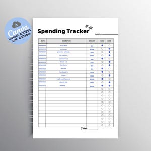 Monthly Budget Planner: Income & Expense Tracker (PDF Instant Download A4/A5/Letter Size)