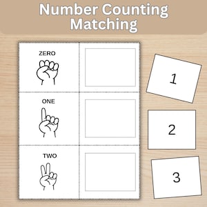 Matching Numbers 1-11 Activity. Counting Game, Preschool Math, Number Recognition, Homeschool Curriculum, Kindergarten Pre-k.
