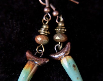 Boho rustic Earrings • Boho Earrings • Boho Jewelry • Ethnic Jewellery • Gift for Her • Handmade earrings • Artisan earrings • UK