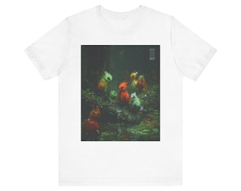 Cute Tropical Rainbow Colored Jungle Creatures T-Shirt - Petalshrikes