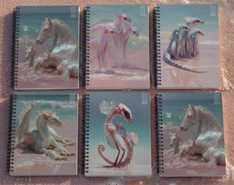 Pink Fantasy Tropical Dragons and Creature Notebooks - Glittershort Isle