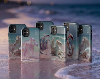 Pink Fantasy Tropical Dragons and Creature Phone Cases - Glittershort Isle