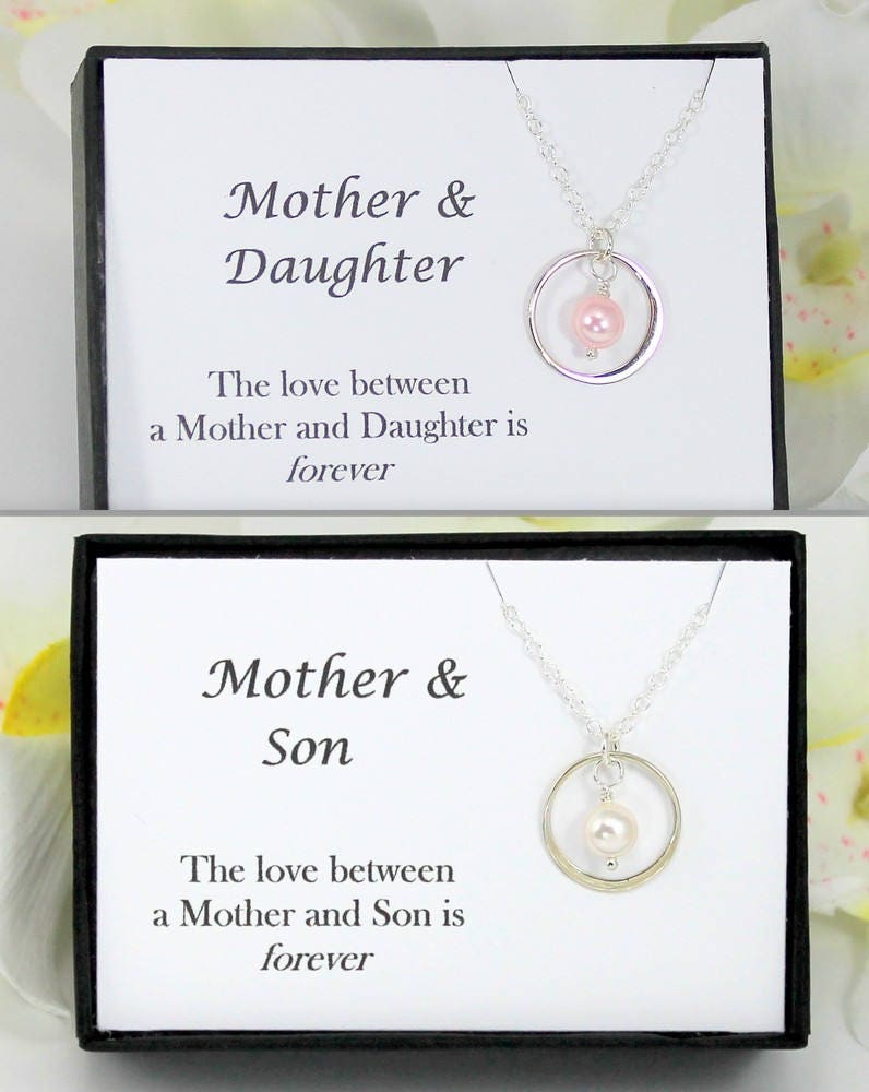 Son Gift Mother Son Necklace Infinity 