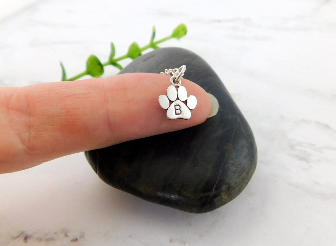 Paw Print Necklace, Dog Paw Necklace, Personalized Necklace, Dog Mom