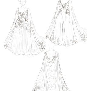 Custom Wedding Dress Design Deposit