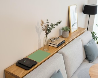 Handmade Solid Wood Sofa Back Shelf – Freestanding Console Table