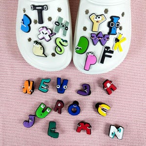 Cute colorful 26 letters PVC Jewelry - Jewelry Set - Crocs Accessories - Shoe Accessories - Fun Crocs Accessories for Shoes & Crafts