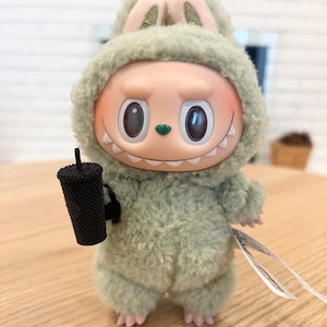 Mini Starbucks cup accessory for labubu