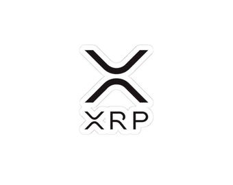 XRP Crypto Stickers: Glossy Vinyl Decals for Laptops, Water Bottles
