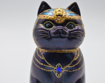 Cat, cat statuette, Egyptian cat, figurine, sitting cat, approx. 10.5 cm