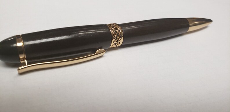 Classic Pen, Unique Pen Hand Turned Pen Collectible Pen African Blackwood Apollo Infinity Twist Pen,Handcrafted Pen Mpingo Gift Ideas