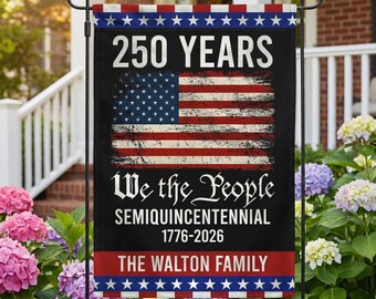 250 Years America Garden Flag,250th Anniversary USA Patriotic Flag,1776-2026 Commemorative,Celebrate 250th Anniversary,Patriotic Gift MS173