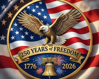 1776-2026,250TH Anniversary U.S.A. Commemorative Challenge Hobo Nickel Coin,250th Anniversary Challenge Coin Commemorative Collectible MS502