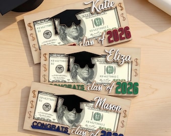 Graduation Money Holder Personalized,Graduation Gift,Class of 2026,High School Graduation,Gift for Graduates,High School Senior MS99