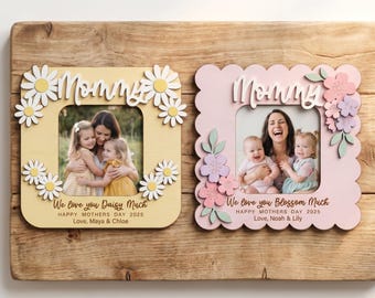 Personalized Photo Magnet for Mom, Love You Magnetic Picture Frame, Mother's Day Gift, Birthday Gifts, Gift for Grandma F989