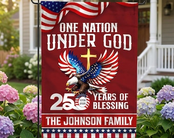250 Years America Garden Flag,250th Anniversary USA Patriotic Flag,1776-2026 Commemorative,Celebrate 250th Anniversary,Patriotic Gift MS179