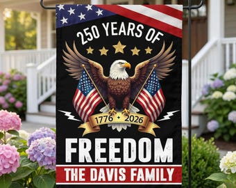 250 Years America Garden Flag,250th Anniversary USA Patriotic Flag,1776-2026 Commemorative,Celebrate 250th Anniversary,Patriotic Gift MS172