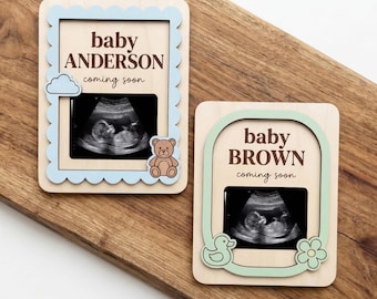 First Father’s Day Frame from Baby | Pregnancy Announcement for Dad | Daddy-to-Be Gift | Father’s Day Ultrasound Frame B1