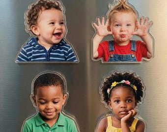 Custom Acrylic Family Photo Magnet: Personalized Family Picture Fridge Magnets,Custom Shaped Fridge Magnet,Photo Refrigerator Magnet F112